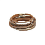 Charm bohemia leather bracelet multilayer women jewelry party gifts