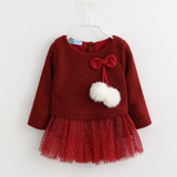 Melario Baby Girls Dress 2018 New Baby 0-2Y Newborn Summer Princess Girls Dress Ball of Yarn Cotton Dress Infant Baby Dress