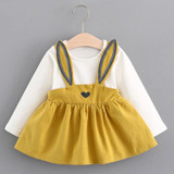 Melario Baby Dresses 2018 New Spring Autumn Baby Girls Clothes Printing Girls Party Dress Princess Dress Suit Newborn Dress