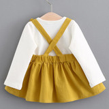 Melario Baby Dresses 2018 New Spring Autumn Baby Girls Clothes Printing Girls Party Dress Princess Dress Suit Newborn Dress