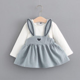 Melario Baby Dresses 2018 New Spring Autumn Baby Girls Clothes Printing Girls Party Dress Princess Dress Suit Newborn Dress