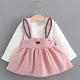 Melario Baby Dresses 2018 New Spring Autumn Baby Girls Clothes Printing Girls Party Dress Princess Dress Suit Newborn Dress