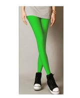 MeiL 2017 Sexy Solid Candy Neon Leggings Plus Size Women's Leggings High Stretched Elastic Leggings Fitness Ballet Dancing Paint