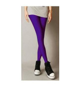 MeiL 2017 Sexy Solid Candy Neon Leggings Plus Size Women's Leggings High Stretched Elastic Leggings Fitness Ballet Dancing Paint