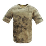 MEGE Summer Cotton T-shirt, Men Military Dry Camo Camp Tees, Camouflage Breathable Tactical Army Trainning Combat T Shirt