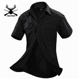 MEGE Summer Men Shirt Military Men Short Sleeve Shirt Casual Shirt Mens Brand Social Clothing Chemise Homme Camisa Masculina 2XL