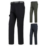 MEGE Men Breathable Windproof Waterproof Pants,  Softshell Radiation Protection Quick Dry Hunt Hike Pants