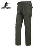 MEGE Men Breathable Windproof Waterproof Pants,  Softshell Radiation Protection Quick Dry Hunt Hike Pants