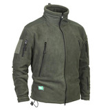 Mege Brand Clothing Coat Men Thicken Warm Military Army Fleece Jacket Patchwork Multi Pockets Polartec Men's Jacket and Coats