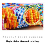 Megayouput 5D diy diamond painting Cross Stitch kits 3d Diamond Embroidery mosaic pattern Rainbow Horse picture home decor gift