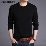 COODRONY Mens Knitted Sweaters Autumn Winter Thick Warm Pullover Men Casual O-Neck Pull Homme Solid Color Jumper Sweater Men 215