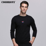 COODRONY Casual O-Neck Sweater Men Autumn Winter Mens Sweaters Little Fish Pattern Pull Homme Knitting Cotton Pullover Men 7249