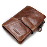 Contact's Genuine Cowhide Leather Women Wallets Fashion Purse Card Holder Vintage Long Wallet Clutch Wrist Bag Carteira Feminina