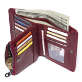 Contact's 2017 New Genuine Leather Wallet For Women Vintage Brand Small Short Ladies Purse Zipper Pocket Coin Organizer Wallets
