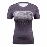 Compressed T-shirt hero superwoman/green giant/batman/wonder woman short sleeve T-shirt shirt sporting t-shirts fitness