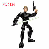 compatible Star Rogue One Figures K-2SO Kylo Ren Captain Phasma Rey Poe Dameron Finn Darth Vader toys building blocks