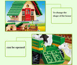 Compatible With Lego 541 Pcs Happy Farm Building Block Toys 8579 Farmer Block Educational Toys Banbao Building DIY Bricks 7637