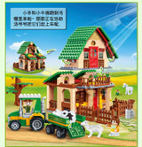 Compatible With Lego 541 Pcs Happy Farm Building Block Toys 8579 Farmer Block Educational Toys Banbao Building DIY Bricks 7637
