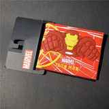 Comics Dc Marvel the Avengers Cartoon Wallet Cute Superman Iron man Batman 3D Purse Logo Credit Card Holder Man Wallet