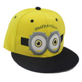 2016 Baby Kids Baseball Caps Cartoon Minions Boys Girls Snapback Adjustable Cap Hats Children Flat Hip Hop Cap T025