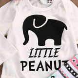 2016 baby girls clothes Elephant Romper+pants +Headband 3pcs suit newborn baby girl clothing set