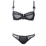 2015 Victoria Ultra-thin transparent lace cozy sexy bra set push up thin temptation Brand France underwear bra set