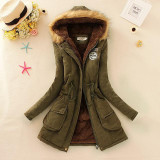 2015 Thicken Warm Winter Fur Collar Jackets for Women New Women's Long Down Parka Plus Size 3XL Parka Hoodies Parkas for Women