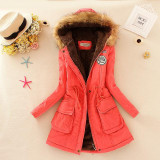 2015 Thicken Warm Winter Fur Collar Jackets for Women New Women's Long Down Parka Plus Size 3XL Parka Hoodies Parkas for Women