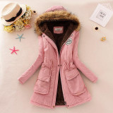 2015 Thicken Warm Winter Fur Collar Jackets for Women New Women's Long Down Parka Plus Size 3XL Parka Hoodies Parkas for Women