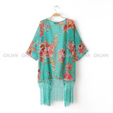 2015 Summer Women Fashion Beach Cover Up Ladies Sexy Swimsuit Bathing Suit Cover Ups Kaftan Kimono Beach Wear