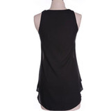 2015 Summer Women Tops Chiffon Sleeveless Blouses Irregular Office Lady Blouse Shirts Fashion Shirts