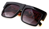 2015 Oculo retro glasses Sunglasses Beyonce Celebrities Style Flat Men Women Glasses Gold Chain Twisted Riskier Kim Kardashian