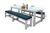 2015 Outdoor Furniture Rattan Dining Table with Chairs