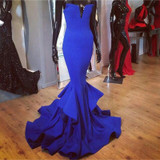 2015 New Arrival Royal Blue Mermaid Prom Dresses Long Sexy Party Evening Gowns Custom Made Black Red White Vestido de Festa
