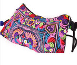2015 national trend ethnic Embroidered bag handmade double faced embroidery Messenger shoulder bag handbags