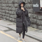 Hoodies Black Big Plus Size Outwear Thick Warm Parka Oversize Fur Duck Down Winter Coat Women Retro