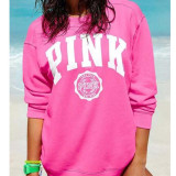 Hoodie Women Long Sleeve Casual Pink Hoodies Sweatshirts Women Harajuku Fitness Outwear Pink Moletom Feminino P42 Z30