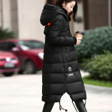 Hooded women winter jacket 2016 Casual Thick Warm Blue Black Long Coats  Down jacket for Pregnant Women Plus Size XL- 5XL YRF121