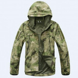 Hooded Men's Military Tactical Jacket Lurker Man Shark Skin Softshell Jackets Windproof Waterproof Army Coat Camouflage Clothing