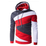 Hooded Men's 2017 Tops Brand Male Long Sleeve Hoodie Sweatshirt Men's Slim geometric pattern Men's hoodie Sportswear XXL black