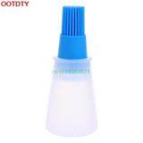 Honey Oil Brush Bottle Silicone Cooking Baking Basting BBQ Pancake Kitchen Tool