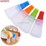 Honey Oil Brush Bottle Silicone Cooking Baking Basting BBQ Pancake Kitchen Tool