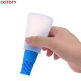 Honey Oil Brush Bottle Silicone Cooking Baking Basting BBQ Pancake Kitchen Tool