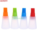 Honey Oil Brush Bottle Silicone Cooking Baking Basting BBQ Pancake Kitchen Tool