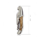 HOMESTIA Premium Wood Corkscrew Wine Opener Bottle Opener Beer Opener and Foil Cutter w/Leather Case and Gift package