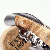 HOMESTIA Premium Wood Corkscrew Wine Opener Bottle Opener Beer Opener and Foil Cutter w/Leather Case and Gift package