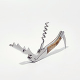 HOMESTIA Premium Wood Corkscrew Wine Opener Bottle Opener Beer Opener and Foil Cutter w/Leather Case and Gift package