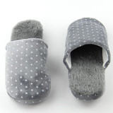 Home Winter Slippers For Men Star Printed Fluffy Floor Flip Flops Soft Plush Anti Slip Slippers Fashion Man Indoor Shoes