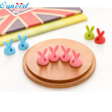 Home Wider Ouneed New 6 x Cable Clip Desk Tidy Wire Drop Lead USB Charger Cord Holder Secure Table jan18 Drop Shipping