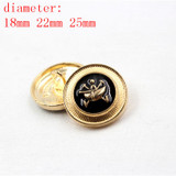 N171125 , 10pcs Metal buttons, clothing accessories DIY handmade materials , Suit coat buttons, fashion decorative buttons